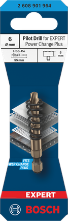 Bosch導鑽 6 mm EXPERT Power Change Plus。.